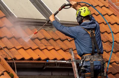 Démoussage et hydrofuge de toiture à Roquedur